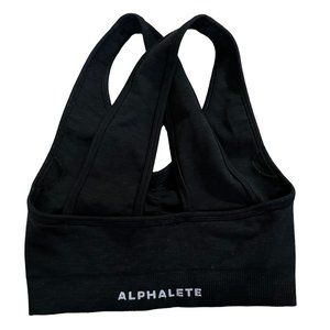 Alphalete Amplify Sports Bra Athletic Black Woman's XS |‎ k1